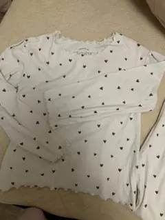 ジェラートピケ　ハート柄ルームウェア上下