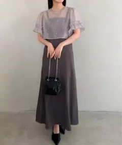 【新品未使用】ボレロワンピース 結婚式 オケージョン お呼ばれ