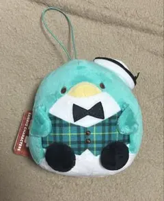 ラウンドワン限定 タキシードサム おすわりマスコット ぬいぐるみ