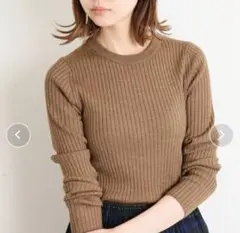 IENA イエナ 6x3リブクルーネック プルオーバー
