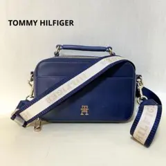 TOMMY HILFIGER アイコニックトミーカメラバッグ ネイビー