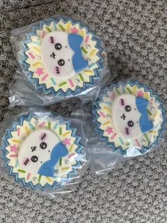 ちいかわ手作りおやつチャーム#平成女児チョコ　ハチワレ3個セット