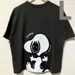 新品　PEANUTS SNOOPY 半袖　サガラ　刺繍 L ピーナッツ