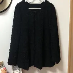 リゼクシーコート！黒プードルコート！ファーコート！レディースコート！アウター黒
