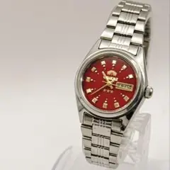 ORIENT 三ツ星 赤文字盤 自動巻 デイデイトのサムネイル