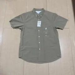 【新品未使用】無印良品　ボタンダウン半袖シャツ　Lサイズ