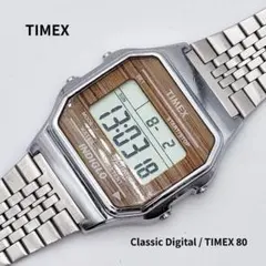 TIMEX 80 デジタル 腕時計 ウッド調文字盤のサムネイル