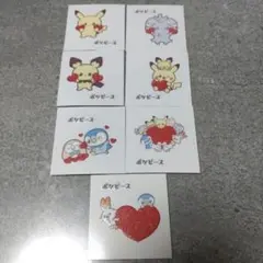 ポケモンパン　デコキャラシール　7枚セット　ポケピース2弾