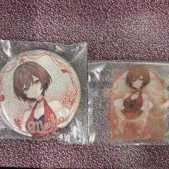 初音ミク アクアリウム グリッター缶バッジ＆ステッカー MEIKO