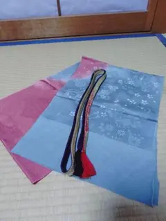 GW特価 正絹 帯揚げ 帯締め セット 粋