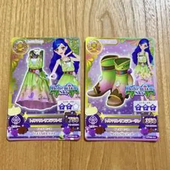アイカツ カード トルマリンリブラワンピ トルマリンリブラブーサン 風沢そら