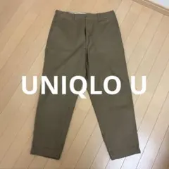 ユニクロU ワイドフィットテーパードアンクルチノ uniqlou