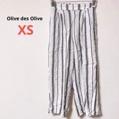 一点もの⭐️Olive des Olive【XS】ストライプカジュアルパンツ 薄手のサムネイル
