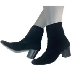 RobertClergerie 6 1/2 黒ソックスショートブーツ 23.5のサムネイル