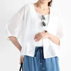 Vin（ヴァン）新品パフスリーブメッシュジャケット：定価15,400円：ヤマダヤ