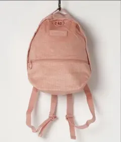 PUMA / WEGO コーデュロイ ミニ　バックパック ピンク　リュックのサムネイル