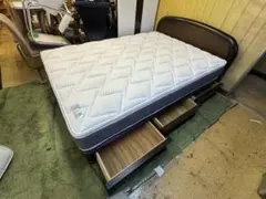 4529W2)*シングルベッドマットレス付 引き出しとコンセント有り - メルカリ