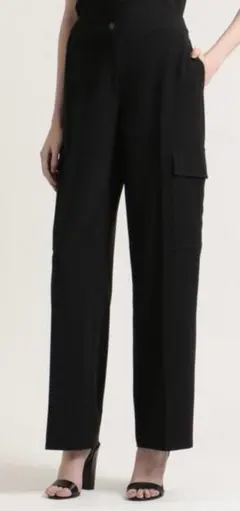 黒 ワイドパンツ