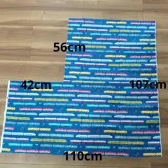 電車柄 綿生地 110cm x 56cm おまけ付き