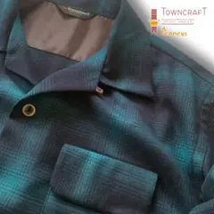 『美品◎』TOWNCRAFT(タウンクラフト)ウールチェックループカラーシャツのサムネイル