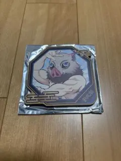 ニジゲンノモリ　鬼滅の刃　トレーディングウッドコースター　嘴平伊之助