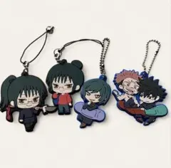 【呪術廻戦】ラバーストラップ 五条・釘崎・真希・伏黒セット
