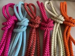 ゆ1628⭐️帯締め❤️まとめ売り❤️6点セット❤️丸組❤️着物❤️練習用⭐️和装小物⭐️訳あり