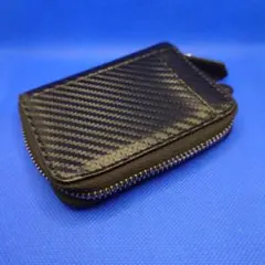 ブラック カーボンファイバー風 コインケース