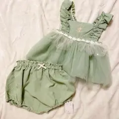 バースデイ　コトリ　ティンカーベル　ワンピース　ブルマ　セットアップ　80