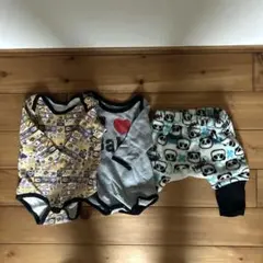 ベビー服3点セット 80㎝　男の子　肌着　モコモコズボン　まとめ売り