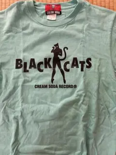 クリームソーダ　ブラックキャッツ　Tシャツ　ミントグリーン　CREAM SODA