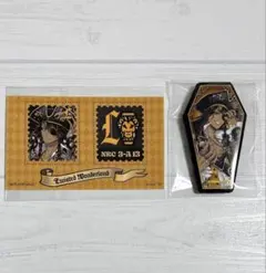 ツイステ キャラバッジコレクション 切手風シール ハロウィン レオナ 2点セット