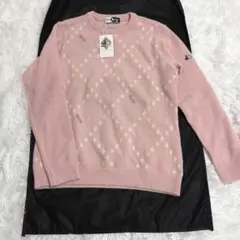 定価3万　新品未使用　black&white ピンク　セーター　ゴルフウェア