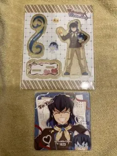 鬼滅の刃　バレンタイン　アクリルスタンド　コースター　嘴平伊之助