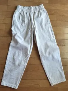 GU イージーパンツ ホワイト コットン100%