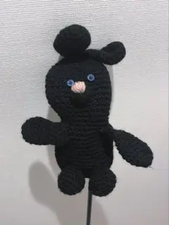ゴルフ　ユーティリティ　UT ヘッドカバー　黒　うさぎ　ハンドメイド