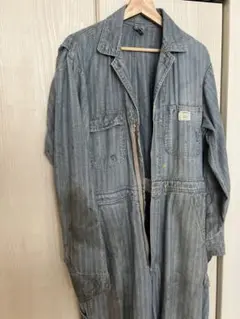 デニムブルー オーバーオール 38 L