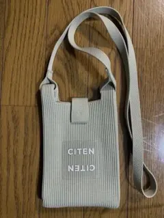 CITEN リブ ショルダーバッグ ミントグリーン
