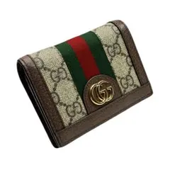 【makaron様】極美品✨グッチ オフィディア GGスプリーム 二つ折り財布