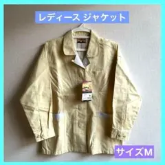 ジャケット レディース 長袖スモック 作業着 ライトベージュ Mサイズ l
