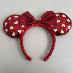 ディズニー　ミニー　赤　カチューシャ