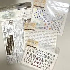 【未使用】レジン　デザインシート4種