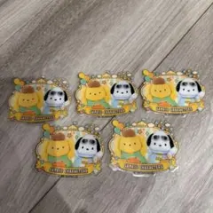 サンリオキャラクターズ キラぷるステッカー ポチャッコ×ポムポムプリン5枚セット