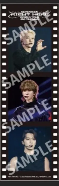SEVENTEEN セブチ　映画　第2弾　フィルム風しおり　パフォチ　しおり
