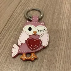 COACH フクロウ キーホルダー チャーム ピンク - メルカリ