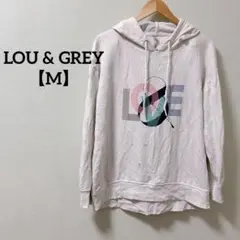 わけあり❗️ LOU & GREY 【M】 LOVEプリント パーカー ホワイト