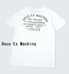 【大人気】デウスエクスマキナ ミラノ アドレス Tシャツ ホワイトのサムネイル