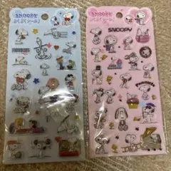 スヌーピー ぷくぷくシール♪ 2枚セット　SNOOPY
