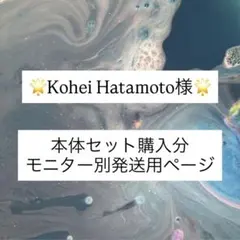 本体セット購入分のモニター別発送用ページです。 購入者様確認済みのサムネイル