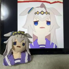 ぼーー〜--っとオグリ 手のひらサイズ 紙粘土手作り人形